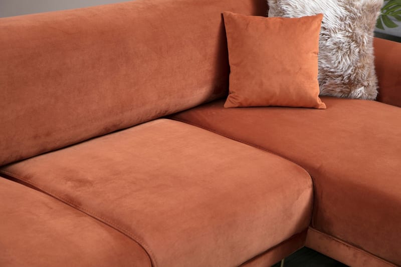 Gajanejos Chaiselongsovesofa - Brun - Møbler - Sofaer - Sovesofaer
