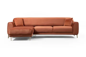 Gajanejos Chaiselongsovesofa - Brun - Møbler - Sofaer - Sovesofaer