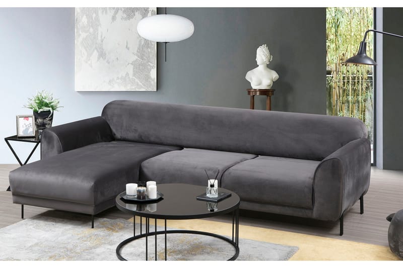 Gajanejos Chaiselongsovesofa - Grå - Møbler - Sofaer - Sovesofaer