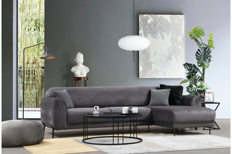 Gajanejos Chaiselongsovesofa - Grå - Møbler - Sofaer - Sovesofaer