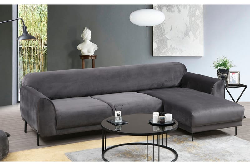Gajanejos Chaiselongsovesofa - Grå - Møbler - Sofaer - Sovesofaer