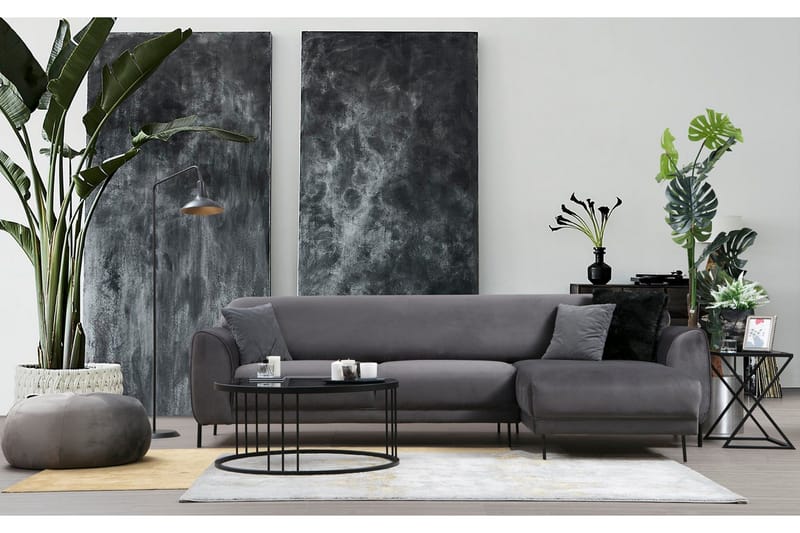 Gajanejos Chaiselongsovesofa - Grå - Møbler - Sofaer - Sovesofaer