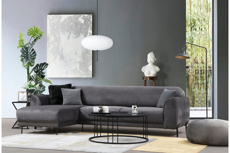 Gajanejos Chaiselongsovesofa - Grå - Møbler - Sofaer - Sovesofaer