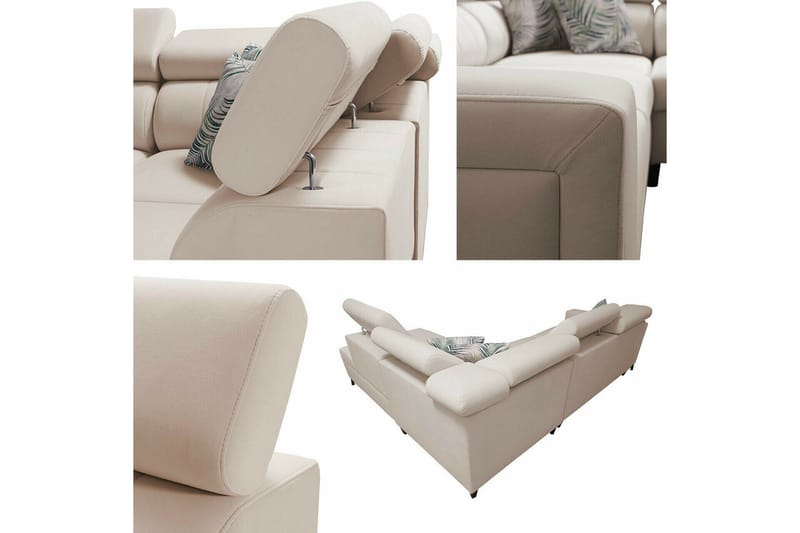 Galbally 3-sits Hörnbäddsoffa beige - Møbler - Sofaer - Sovesofaer