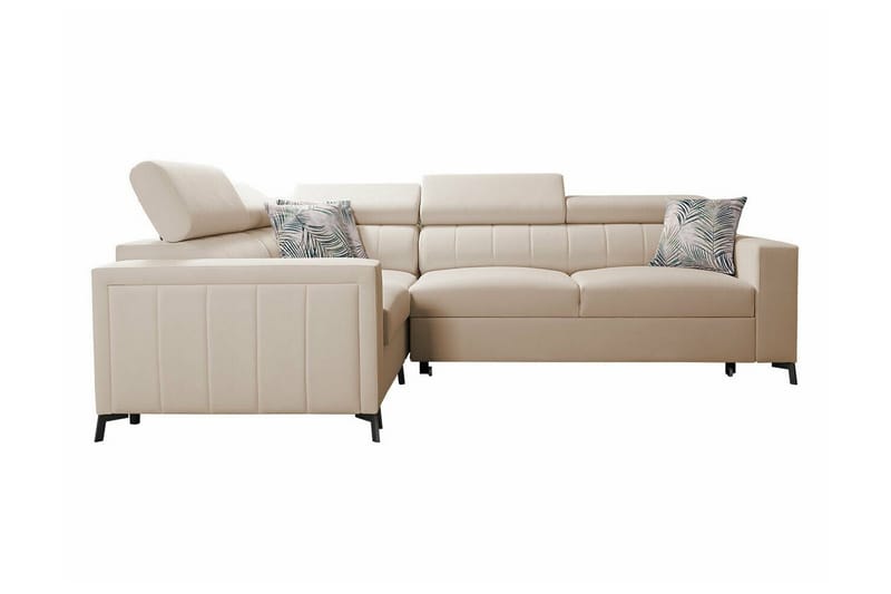 Galbally 3-sits Hörnbäddsoffa beige - Møbler - Sofaer - Sovesofaer