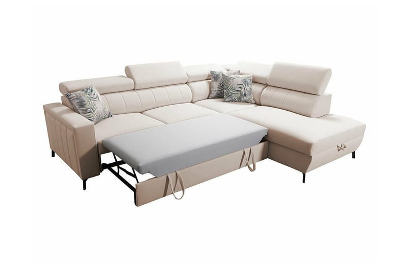 Galbally 3-sits Hörnbäddsoffa Dark blue - Møbler - Sofaer - Sovesofaer