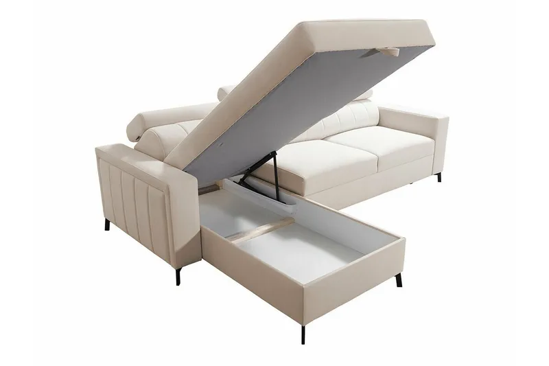 Galbally 3-sits Hörnbäddsoffa Dark blue - Møbler - Sofaer - Sovesofaer