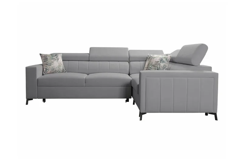Galbally 3-sits Hörnbäddsoffa Light grey - Møbler - Sofaer - Sovesofaer