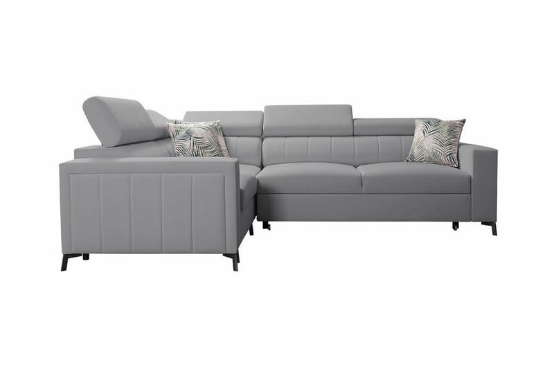 Galbally 3-sits Hörnbäddsoffa Ljusgrå - Møbler - Sofaer - Sovesofaer