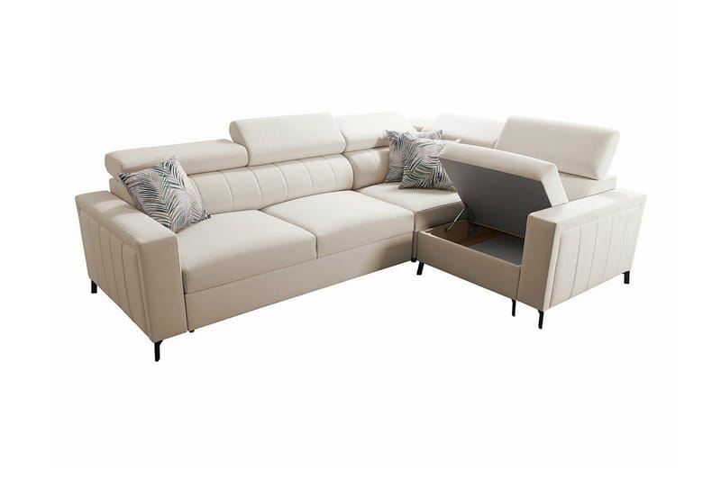 Galbally 3-sits Hörnbäddsoffa NO_BRAND Dark blue - Møbler - Sofaer - Sovesofaer