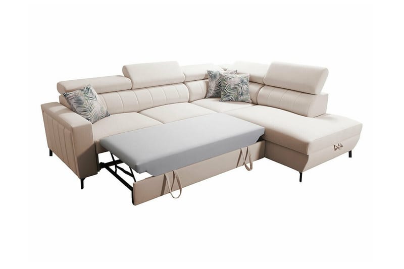 Galbally 3-sits Hörnbäddsoffa NO_BRAND Dark blue - Møbler - Sofaer - Sovesofaer