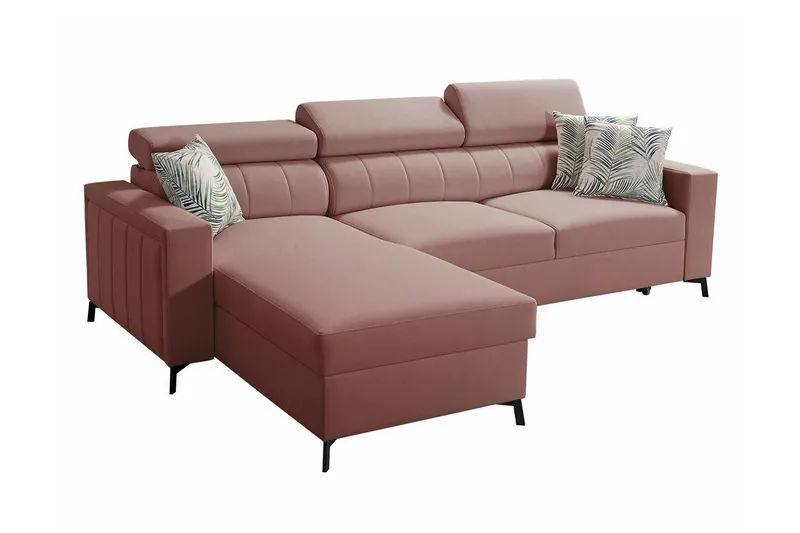 Galbally 3-sits Hörnbäddsoffa NO_BRAND Pink, undefined