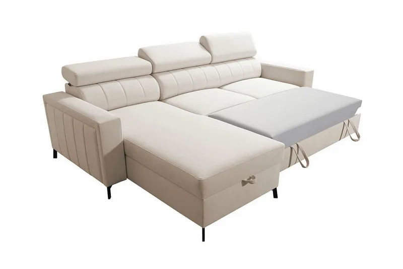 Galbally 3-sits Hörnbäddsoffa Pink - Møbler - Sofaer - Sovesofaer