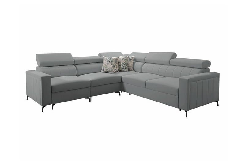 Galbally 4-sits Hörnbäddsoffa Ljusgrå, undefined