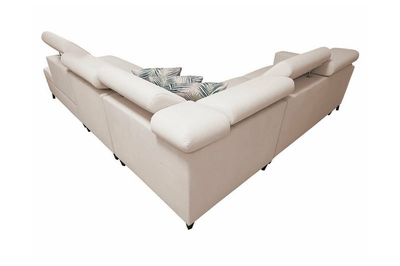 Galbally 4-sits Hörnbäddsoffa NO_BRAND beige - Møbler - Sofaer - Sovesofaer