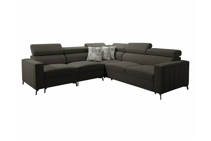 Galbally 4-sits Hörnbäddsoffa NO_BRAND Black, undefined