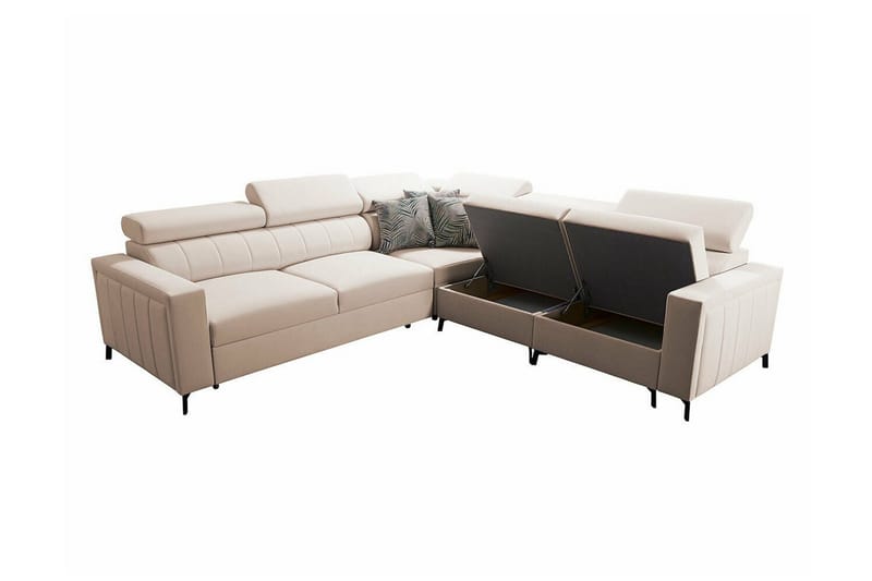 Galbally 4-sits Hörnbäddsoffa NO_BRAND Dark blue - Møbler - Sofaer - Sovesofaer