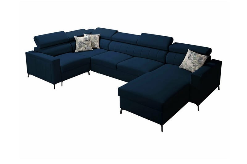 Galbally 4-sits Hörnbäddsoffa NO_BRAND Dark blue, undefined