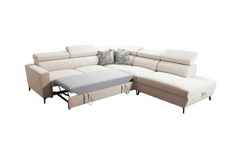 Galbally 4-sits Hörnbäddsoffa NO_BRAND Dark blue - Møbler - Sofaer - Sovesofaer