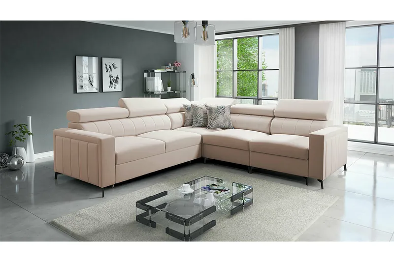 Galbally 4-personers hjørnesovesofa - Møbler - Sofaer - Sovesofaer