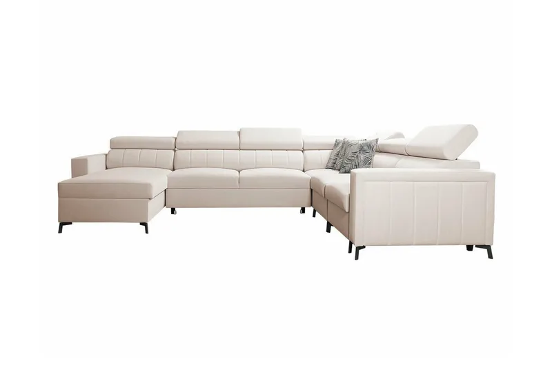 Galbally 5-sits Hörnbäddsoffa beige, undefined