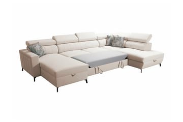 Galbally 5-sits Hörnbäddsoffa Dark blue - Møbler - Sofaer - Sovesofaer