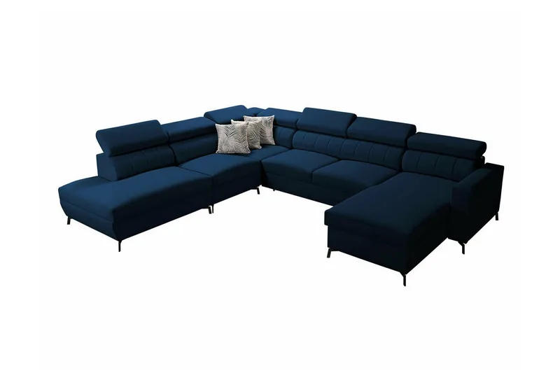 Galbally 5-sits Hörnbäddsoffa Dark blue, undefined