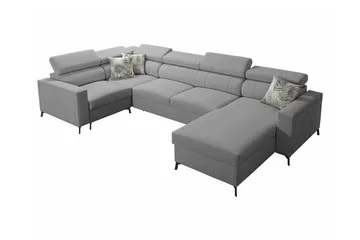 Galbally 5-sits Hörnbäddsoffa Light grey/Dark grey - Møbler - Sofaer - Sovesofaer