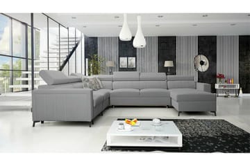 Galbally 5-sits Hörnbäddsoffa Ljusgrå - Møbler - Sofaer - Sovesofaer