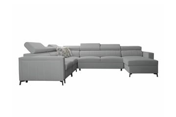 Galbally 5-sits Hörnbäddsoffa Ljusgrå - Møbler - Sofaer - Sovesofaer