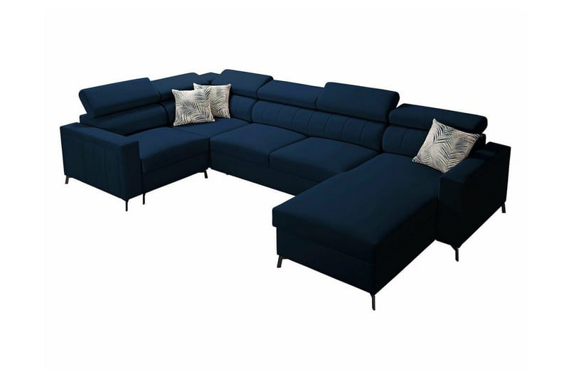 Galbally 5-sits Hörnbäddsoffa NO_BRAND Dark blue, undefined