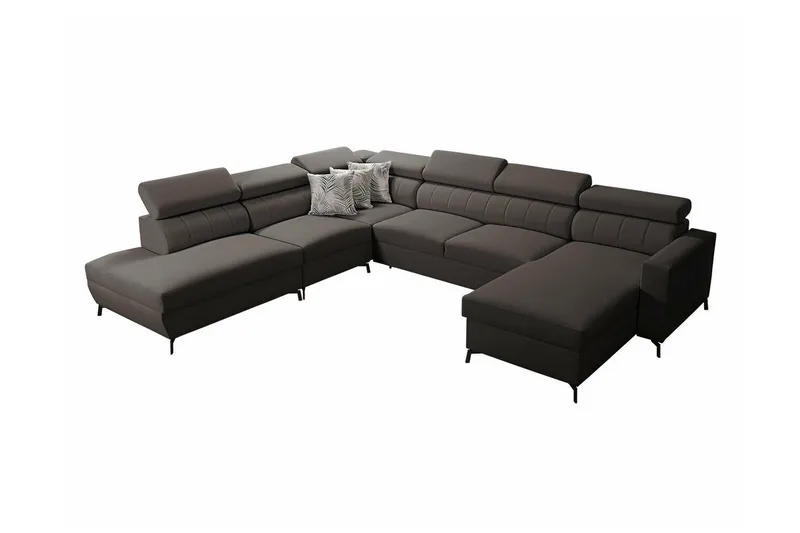 Galbally 5-sits Hörnbäddsoffa NO_BRAND Dark brown, undefined