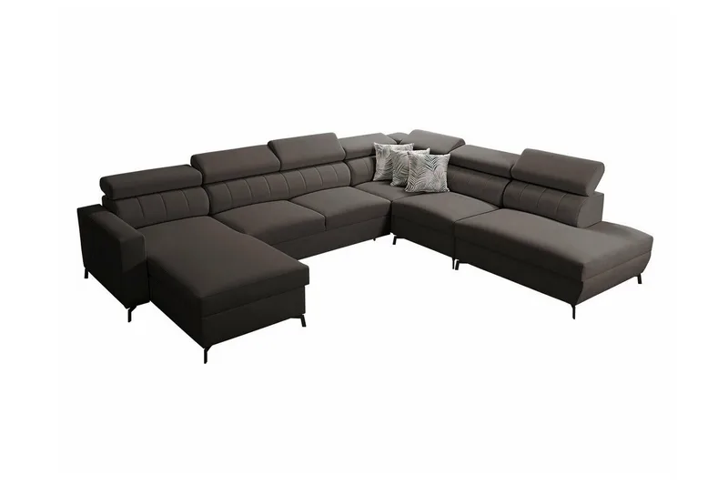 Galbally 5-sits Hörnbäddsoffa NO_BRAND Dark brown, undefined