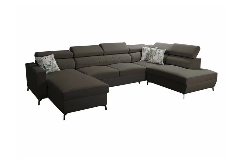 Galbally 5-sits Hörnbäddsoffa NO_BRAND Dark brown, undefined