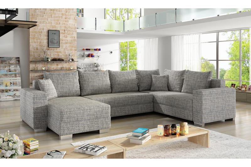 Gallicanta Hjørnesovesofa - Grå - Møbler - Sofaer - Sovesofaer