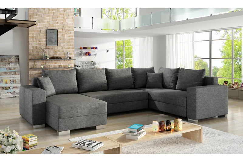 Gallicanta hjørnesovesofa, Grå