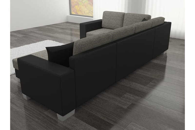 Gallicanta hjørnesovesofa - Sort - Møbler - Sofaer - Sovesofaer
