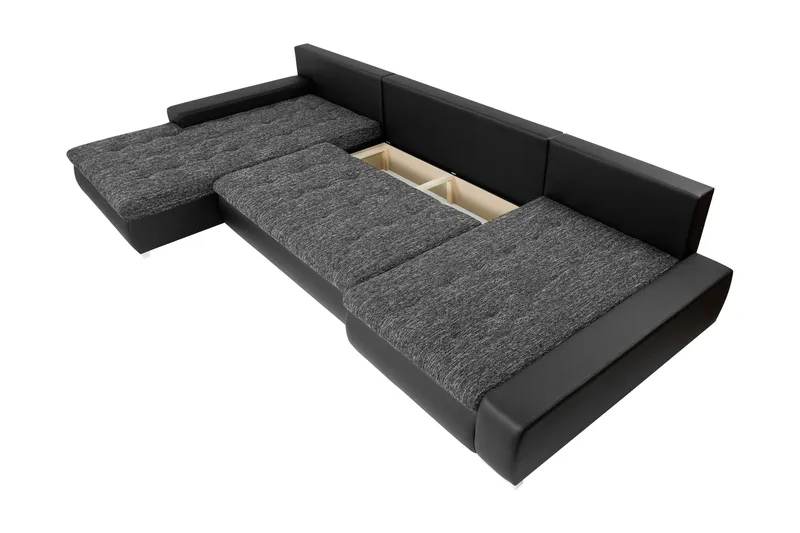 Gammel Sovesofa Dobbelt Divan 4-Personers - Orange - Møbler - Sofaer - Sovesofaer