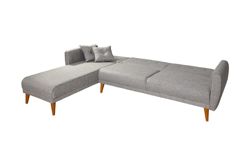 Gjoni sovesofa med divan højre - Grå - Møbler - Sofaer - Sovesofaer