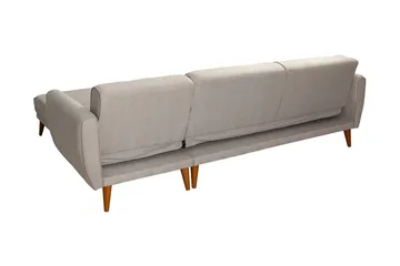 Gjoni sovesofa med divan højre - Hvid - Møbler - Sofaer - Sovesofaer