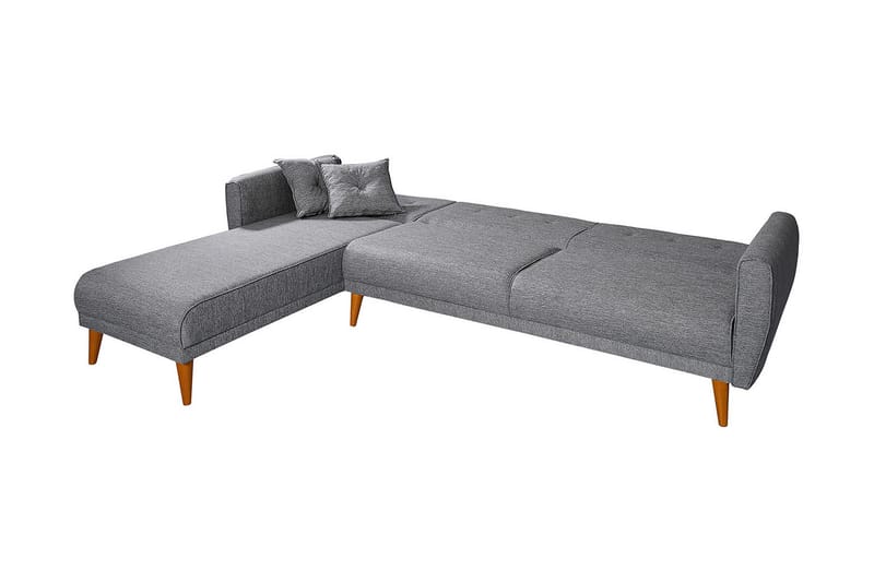 Gjoni sovesofa med divan venstre - Grå - Møbler - Sofaer - Sovesofaer