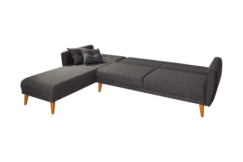 Gjoni sovesofa med divan venstre - Grå - Møbler - Sofaer - Sovesofaer