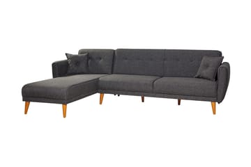 Gjoni sovesofa med divan venstre - Grå - Møbler - Sofaer - Sovesofaer
