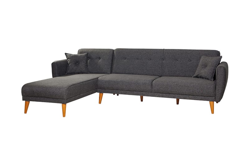 Gjoni sovesofa med divan venstre - Grå - Møbler - Sofaer - Sovesofaer
