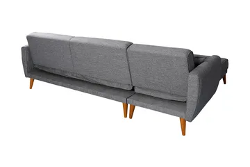 Gjoni sovesofa med divan venstre - Grå - Møbler - Sofaer - Sovesofaer
