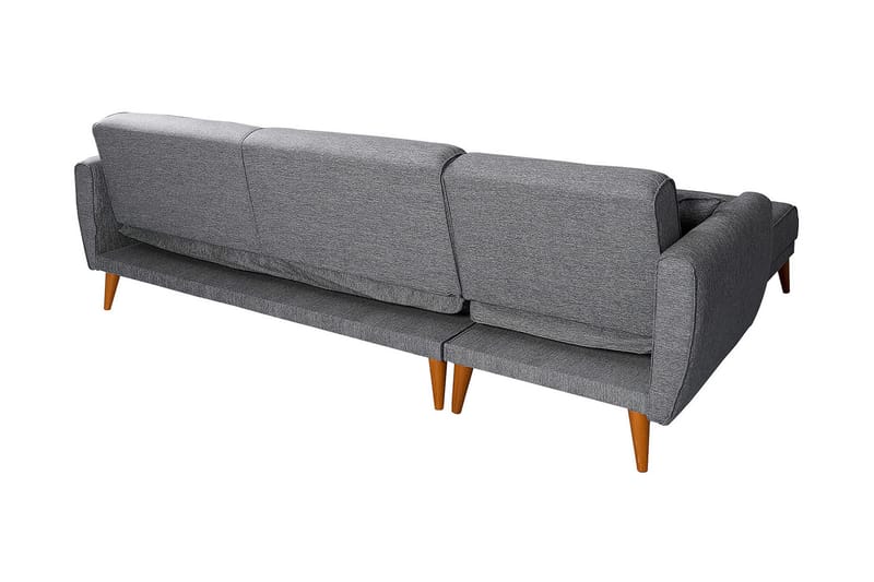 Gjoni sovesofa med divan venstre - Grå - Møbler - Sofaer - Sovesofaer