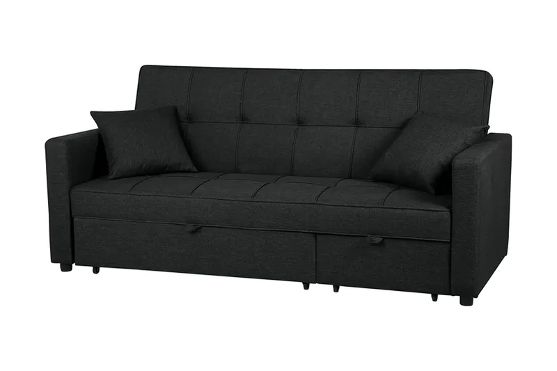 Glomma sovesofa 207 cm, Sort
