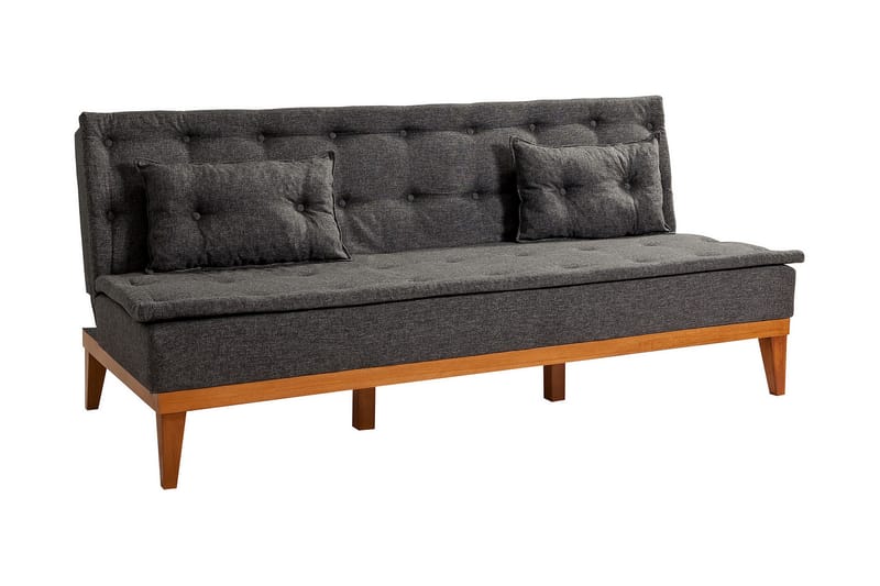 Glyddyn 3-pers. Sovesofa - Grå - Møbler - Sofaer - Sovesofaer