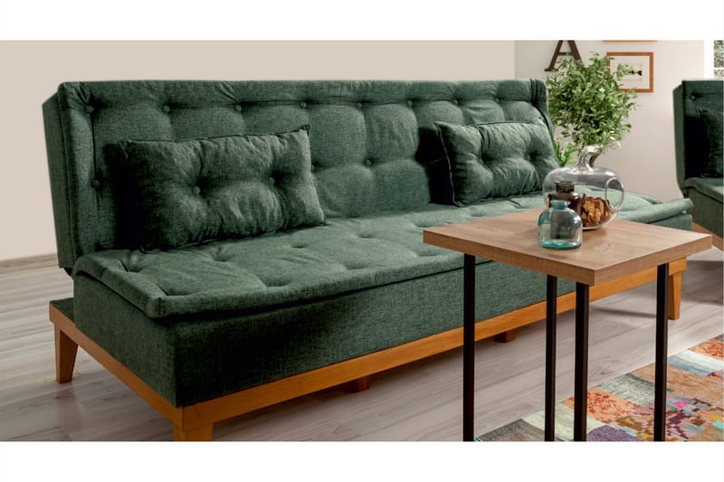 Glyddyn 3-pers. Sovesofa - Grøn - Møbler - Sofaer - Sovesofaer
