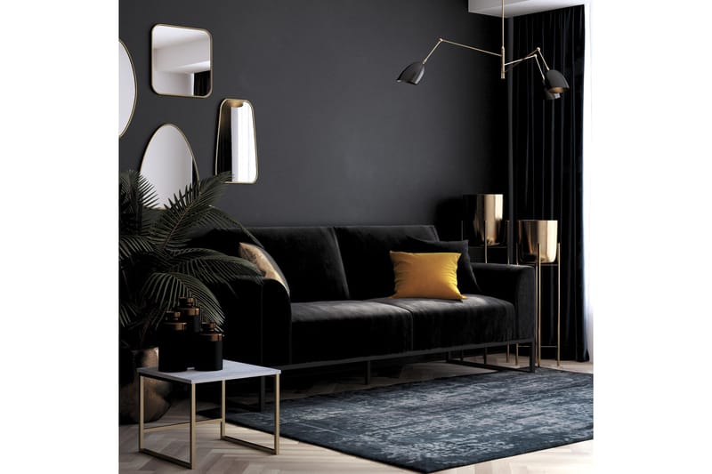 Gonxhe Sovesofa - Sort - Møbler - Sofaer - Sovesofaer